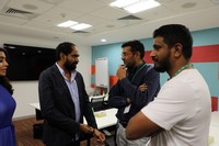 Krish and Shriya Saran at Facebook office